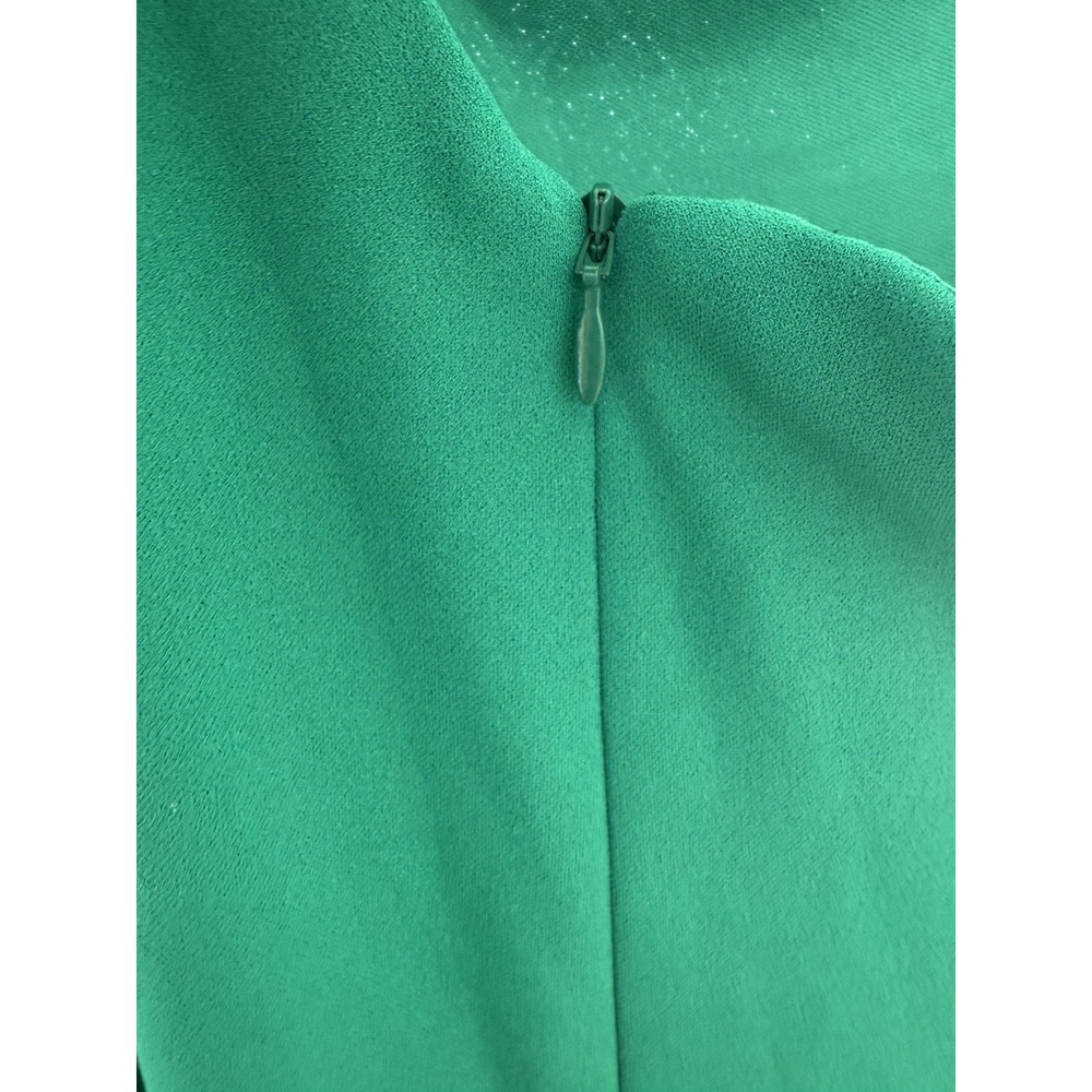 Betsy & Adam Green One-Shoulder Ruffled Midi Dress Size 8 With Draped Detail - Picture 9 of 9